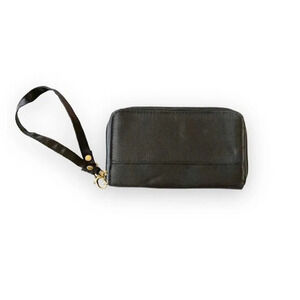 Travelon‎ Zip Around Wristlet Black Nylon RFID Travel Wallet